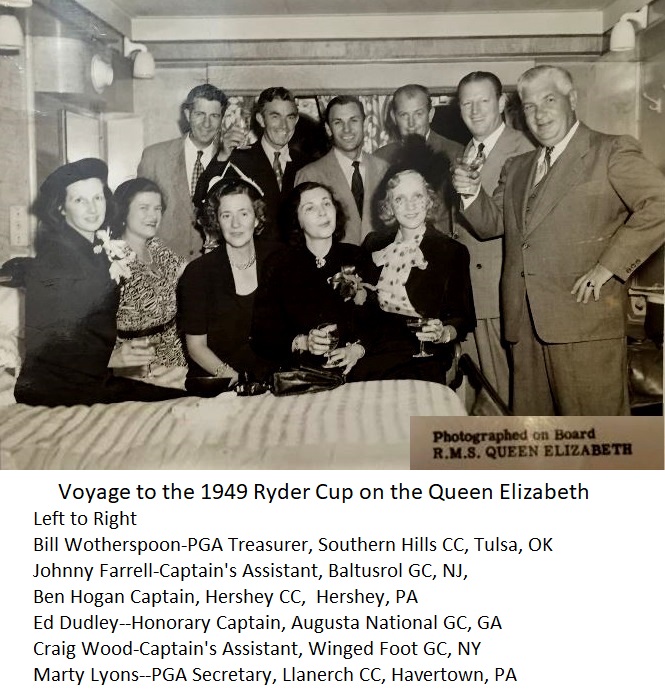 1949 Ryder Cup voyage Lyons